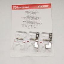 Husqvarna-Kit de pieds presseurs transparent pour Machine à coudre, modèle 920237096, Viking, 920237096