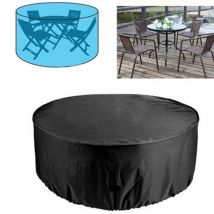 Grand salon de jardin extérieur housse imperméable Oxford canapé en osier protéger jardin terrasse pluie neige poussière noir housse
