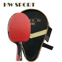 Huieson 5 étoiles raquette de Ping-Pong Carbon9.8 fibre professionnelle raquette de Tennis de Table batte pagaie