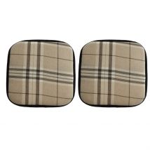 Coussin de siège de chaise 2X | Coussin carré épais, en coton, pour cuisine en bois, dîner, siège de chaise de bureau