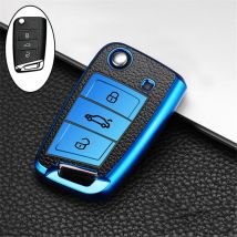 Housse pour clé de voiture, étui pour clé de voiture, pour Volkswagen VW Polo Golf 7 MK7 Tiguan passat Skoda Octavia kodiaqkaroq pour Seat Ateca Leon