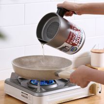 Pot d'huile de cuisine | Pot, distributeur de bouteilles, conteneur avec passoire, conteneur de bouteilles ménagers, outils de rangement de cuisine
