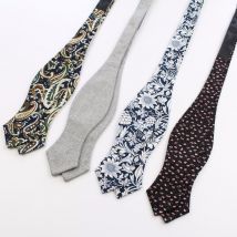Cravate en coton pour hommes, accessoires d'habillement, papillon, tendance, nouveauté