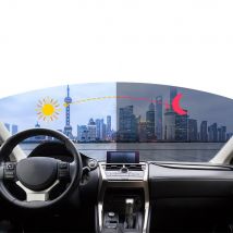 SUNICE-film pour fenêtre de voiture | film photochromique Anti-UV 2MIL 99% teinte solaire, vitre auto-adhésive d'isolation thermique, vitrail de voiture