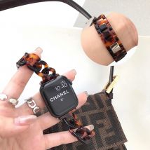 Bracelet de montre en résine pour apple Watch 6 5 4 bande 42mm 38mm correa acier transparent pour iwatch 6 série 5 4 3/2 bracelet de montre 44mm 40mm