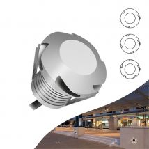 Spot lumineux LED encastrable dans le sol, imperméable conforme à la norme IP67, éclairage d'extérieur, luminaire de paysage, idéal pour un plancher, des escaliers ou des marches, 12/24V