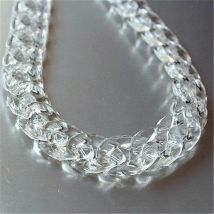 Collier avec chaîne acrylique transparente en forme de mouton de poisson, pour hommes et femmes, chaîne transparente, ras du cou, Punk, bijoux à la ,
