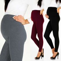 Femme enceinte réglable grande taille Leggings maternité pantalon Leggings grossesse mince doux coton pantalon taille haute vêtements