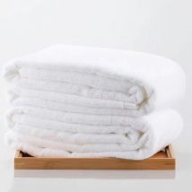 Grand SPA Sauna Salon de beauté serviettes couvre-lit salle de bain grande serviette de plage 70*180cm hôtel de luxe blanc coton serviette de bain pour adultes