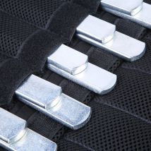 Plaques rondes en acier, pour gilet ajusté au poids porteur de boxe et garde-jambes, plaques invisibles spéciales en acier 1 pièce/5 pièces/8 pièces