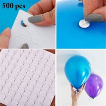 Autocollant à points de colle amovible Double face, 500 pièces, ruban adhésif pour ballons, décoration pour mariage, anniversaire, réception prénatale, DIY