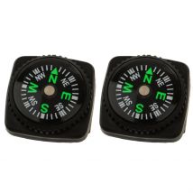 2 pièces/paquet sans lacet ensemble de boussole pour bracelet de montre ou Bracelets de Paracord pour Camping randonnée canotage kayak canoë accessoires