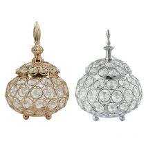 Cristal creux bougeoir boîte à bijoux mariage candélabres photophore