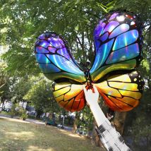 Ballons papillon colorés en feuille 1 pièce, décorations pour fête d'anniversaire et Jungle, jouets de décoration pour mariage pour enfants, fête prénatale