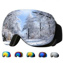 GOBYGO – lunettes de Ski polarisées pour homme et femme, , cyclisme, verres de Ski UV400, Anti-buée, grand masque de Ski