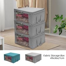 Boîte de rangement pliante vêtements sales jouets couette caisse de collecte tissu Non-tissé avec fermeture à glissière étanche à l'humidité fenêtre transparente 1pc