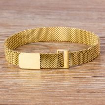 Bracelets de bracelet en maille magnétique en acier inoxydable classique bracelet de montre 7 couleurs choix pour hommes et femmes amoureux bracelet bijoux
