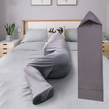 Couverture enveloppante douce à 360 °, tissu gris, sac de couchage de Camping, et Portable, pour enfants et adultes