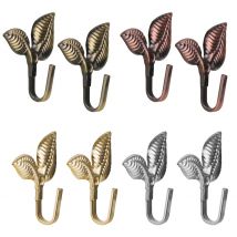 Tenture de rideau à feuilles 2 pièces | Cintre pour porte murale, drapures pour rideaux, accessoires de piste pour décoration de la maison