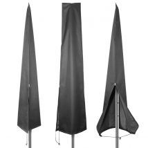 Tissu Oxford imperméable, Extra Large, UV 420D, pour jardin, Patio, porte-à-faux, Parasol, housse à fermeture éclair avec tige télescopique