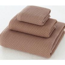 3 pièces/ensemble 100% Coton 34*74cm nid d'abeille Visage Serviette Petite Serviette 70*140cm bain serviette De Plage 34*34cm carré Serviette Toalla De Cara