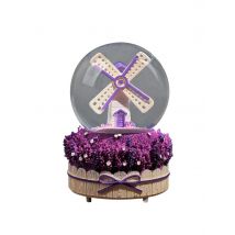 Innovant INS fille coeur moulin à vent lanternes de neige boule de cristal boîte à musique étudiant Couple boîte à musique ornements