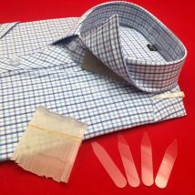 Chemise à col en plastique pour homme, 200 pièces, chemise transparente, raidissante