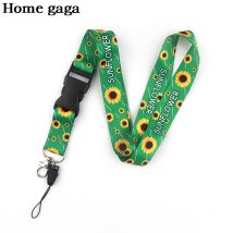 Homegaga handicap caché lanières de cou de tournesol pour clés porte-carte d'identité porte-clés téléphones portables caméras sangles D2909