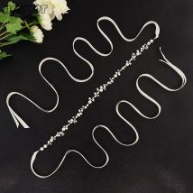 Noble Mariage Ceintures De Mariée Avec Perles De Mariage Ceinture Mince Ceintures Pour Robe de Nuit Accessoires De Mariage Ceinture Mince Pour Les Femmes