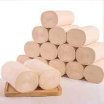 Rouleau de papier de bain à domicile | 10 rouleaux/paquet, 4 couches de papier toilette, sans noyau, épais, gaufrage, serviettes de toilette,