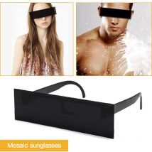 1PC lunettes fête lunettes de soleil pare-brise lunettes plates lunettes de soleil sable plage boîte mosaïque lunettes moto lunettes de soleil