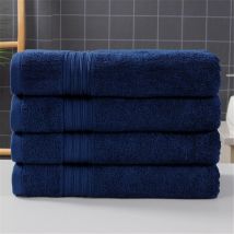Serviette de bain en coton pour adultes, 70x140cm, de , bleue, pour le visage,