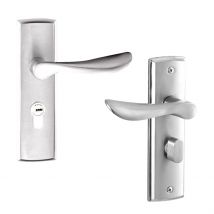 Serrure de poignée de porte en alliage d'aluminium | Ensemble de serrures de porte de sécurité d'entrée de maison, pour chambre à coucher, loquet de salle de bains 3 clés #1