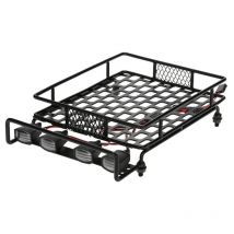 Barre de lumière LED de porte-bagages de toit pour Wrangler Tamiya CC01 Axial SCX10 porte-bagages en alliage d'aluminium porte-bagages de voiture