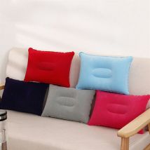 Oreiller gonflable en PVC ultraléger 1 pièce | Coussin de sommeil, voyage, chambre à coucher, randonnée plage, voiture avion
