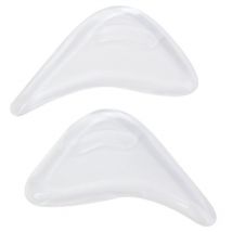 1 paire de semelles intérieures en Gel pour chaussures pointues/chaussures trop grandes --- clair