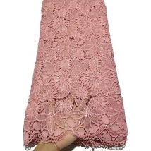 Oignon nigérian dentelle tissus paillettes cordon africain dentelle tissu lait soie dentelle mariage Guipure dentelle tissu YTB97