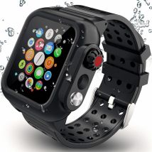 Étui étanche robuste en Silicone, pour Apple Watch, série SE 6 5 4 3, iWatch 38, 42, 40, 44mm, housse de protection d'écran