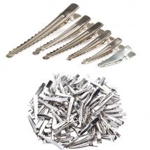 10Pcs 25/30/35/45/50/60Mm Clips Single Prong Alligator Haarspeld Met tanden Leeg Instelling Sieraden Maken Base Voor Diy Haar Clips