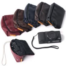 Housse de caméra en cuir PU pour Canon, pour G7X II G9X II SX740 SX730 SX720 SX710 SX700 HS SX620 SX610 SX600 IS Ricoh GR II GRII