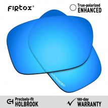 Firtox – remplacement de lentilles polarisées Anti-eau de mer, pour lunettes de soleil Oakley Holbrook OO9102 (lentilles uniquement), miroir bleu