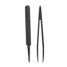 4.5 "länge Schwarz Kunststoff Anti-statische Pinzette Reparatur Werkzeug 2