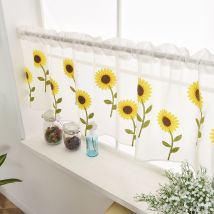 Rideau de fil tulle rideaux pour fenêtres pour le salon cuisine moderne fenêtre traitements voile rideau drapé cantonnière SD
