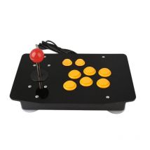 Acrylique zéro retard Arcade bâton de combat USB filaire ordinateur jeu Joystick jeu Rocker contrôleur avec 8 boutons pour PC de bureau