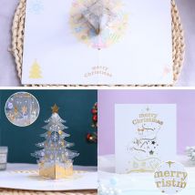Arbre de noël 3D Pop-Up carte de voeux joyeux noël cartes de voeux pour enfants LAD
