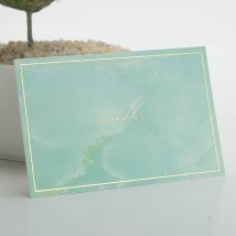 2 pièces or marbré belles cartes estampage carte de voeux bénédiction cartes Mini enveloppe papier souhaits d'anniversaire Invitations
