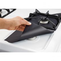 Hifuar protecteurs de poêle à gaz | En Fiber de verre, Stovetop brûleur couvre-fourneau réutilisables tapis antiadhésif outils de cuisine pour lave-vaisselle 2/4 pièces