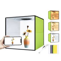 Portable Photo Studio boîte photographie Softbox 3200-6500k bon effet de lumière Studio tir tente boîte Kits décors pliable