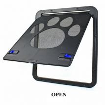 Porte d&#39;entrée magnétique verrouillable pour chats, , en plein air, pour chiens chats, porte de fenêtre de maison, à la , joli jardin, installation facile