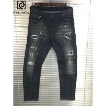 F. N. JACK nouveauté homme jean moulant homme jean noir déchiré Denim homme streetwear COOL gars veste pour homme pantalon